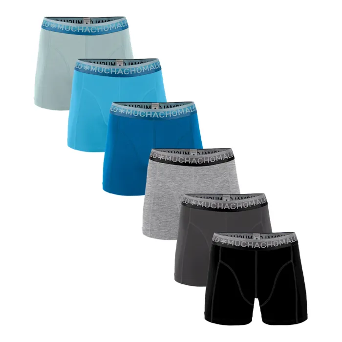 Muchachomalo Solid Boxershorts Heren (6-pack)