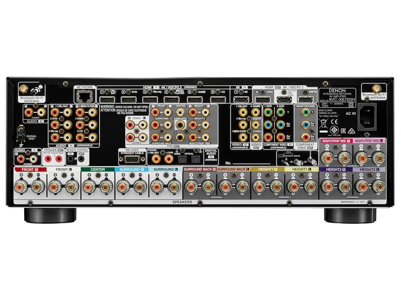 Denon AV-Receiver AVC-X6700H Silber 11.2-Kanal 8K AV-Verstärker mit 3D-Audio, HEOS Built-in und Sprachsteuerung