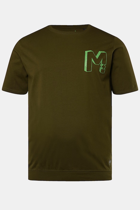 Men+ T-Shirt, Halbarm, Bauchfit, Frontdruck, bis 8 XL