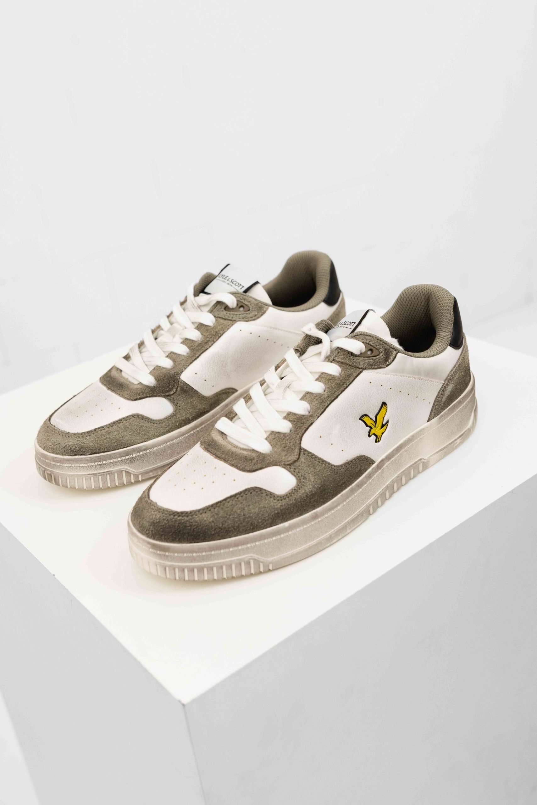 Lyle & Scott Culross HRS Sneakers Heren Wit/Groen