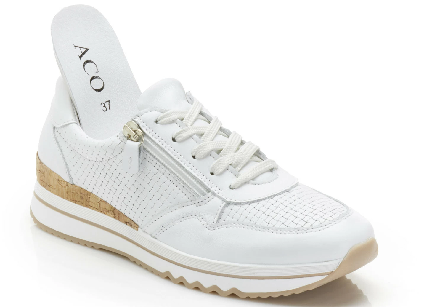 ELENA EDEN Sneaker mit Schnürung und Seitenreißverschluss