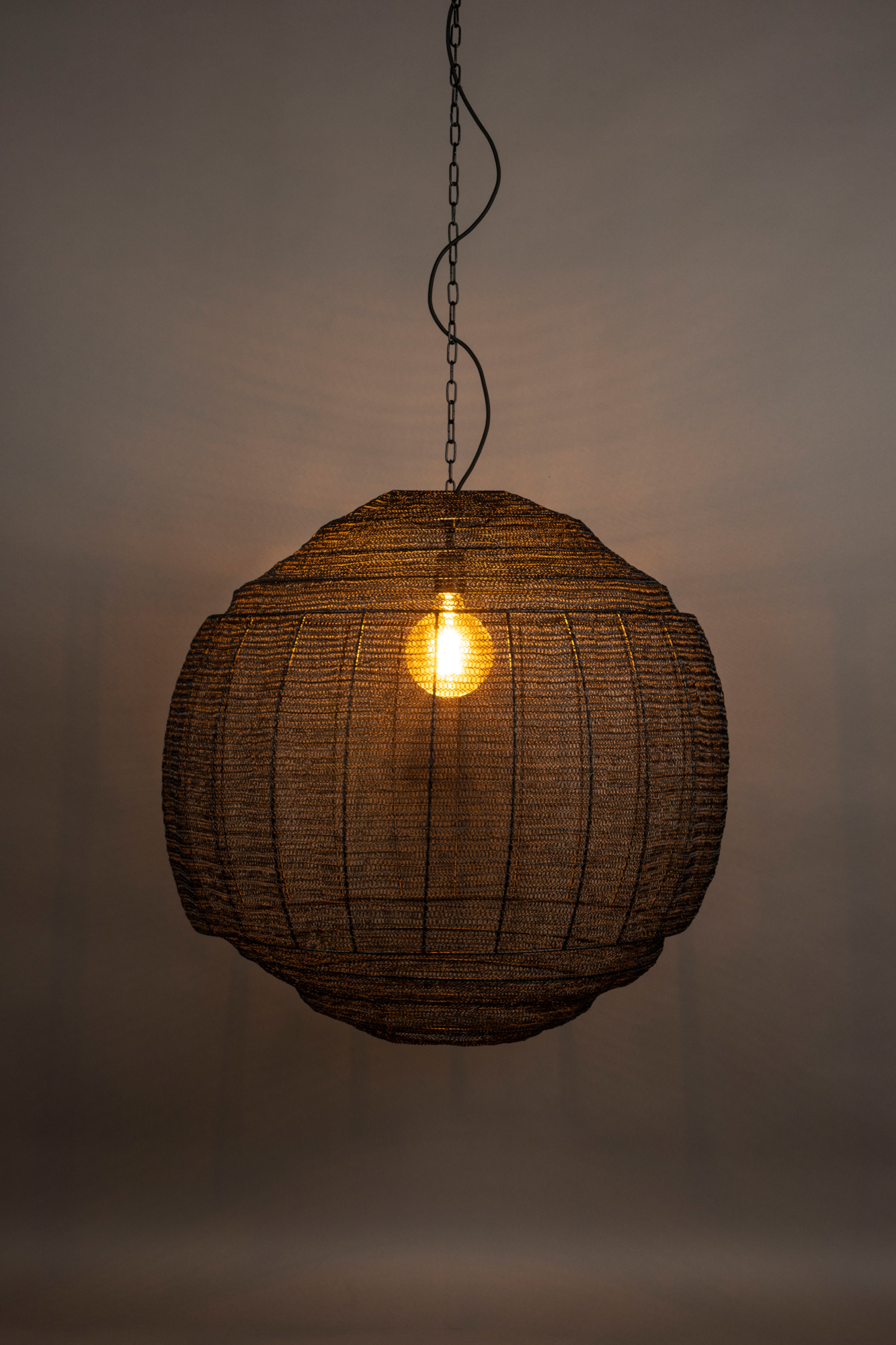 Dutchbone hanglamp Meezan Zwart XL