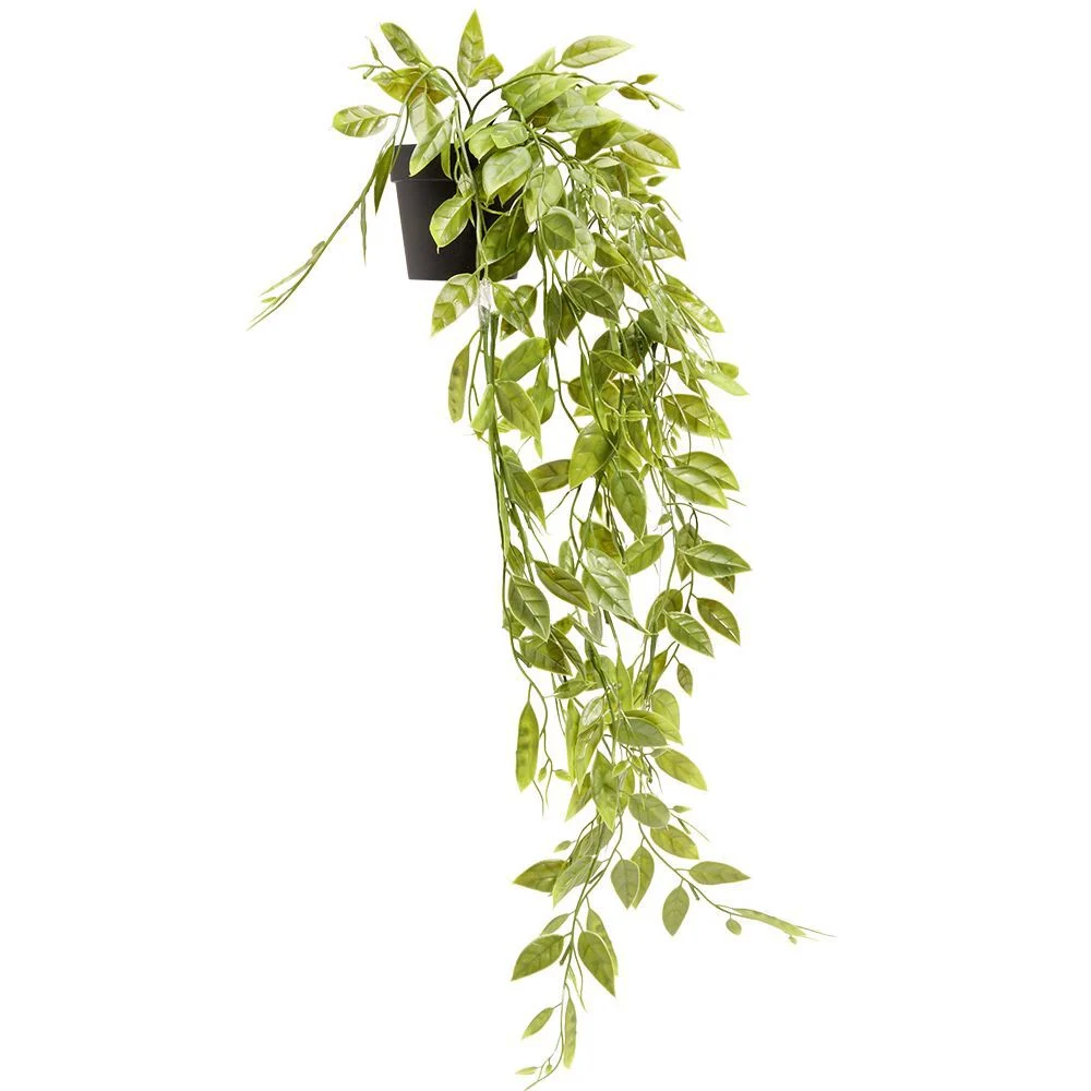 Chute artificielle plante verte dans pot Ø8,5xL50cm