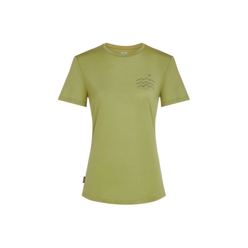 Merino Blend 125 Cool-Lite Sphere SS Tee Across the Peaks - T-shirt en laine mérinos femme