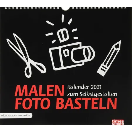Heye Bastelkalender 2021 times&more schwarz