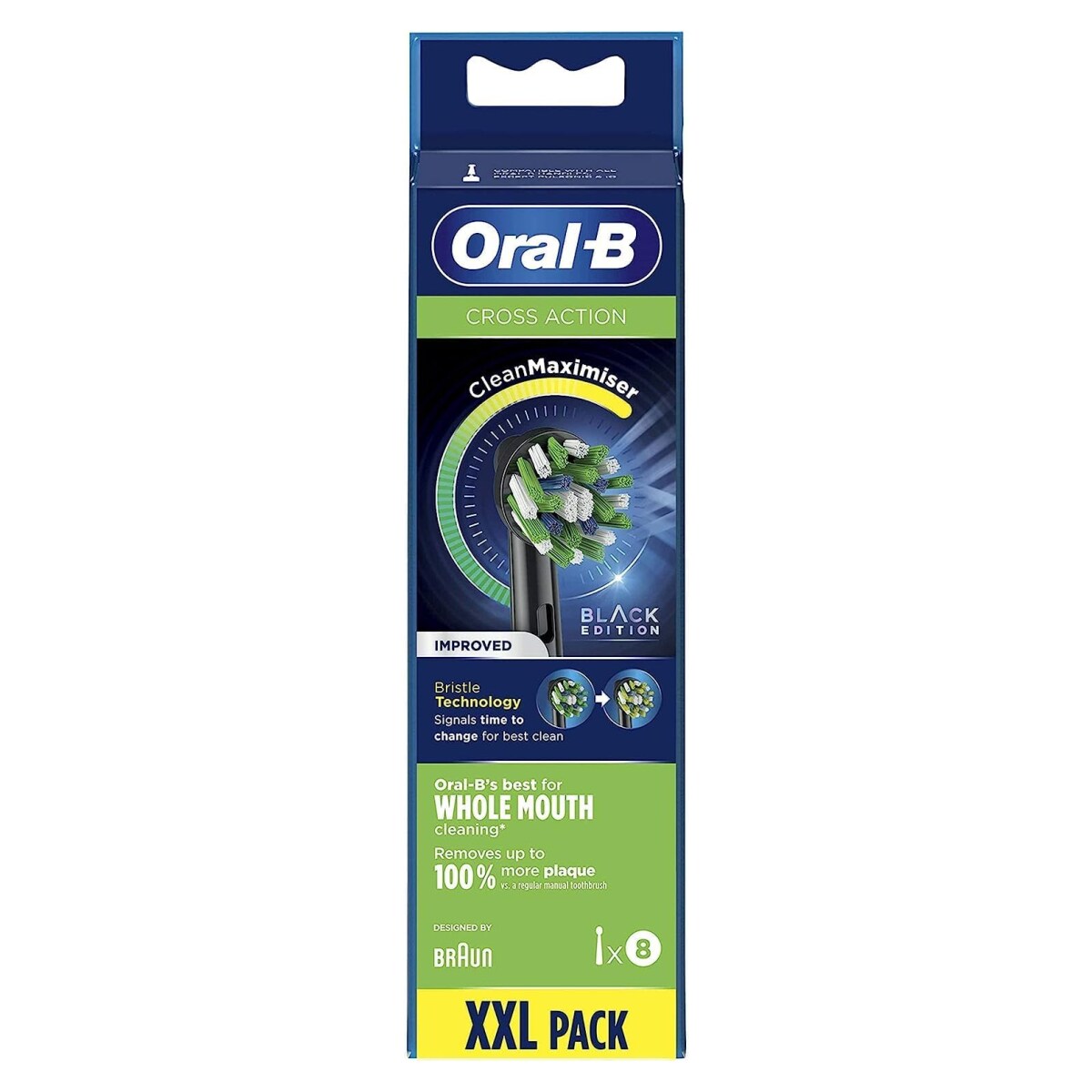 Oral-B Cross Action CleanMaximiser Ersatzbürsten schwarz 8 Stk