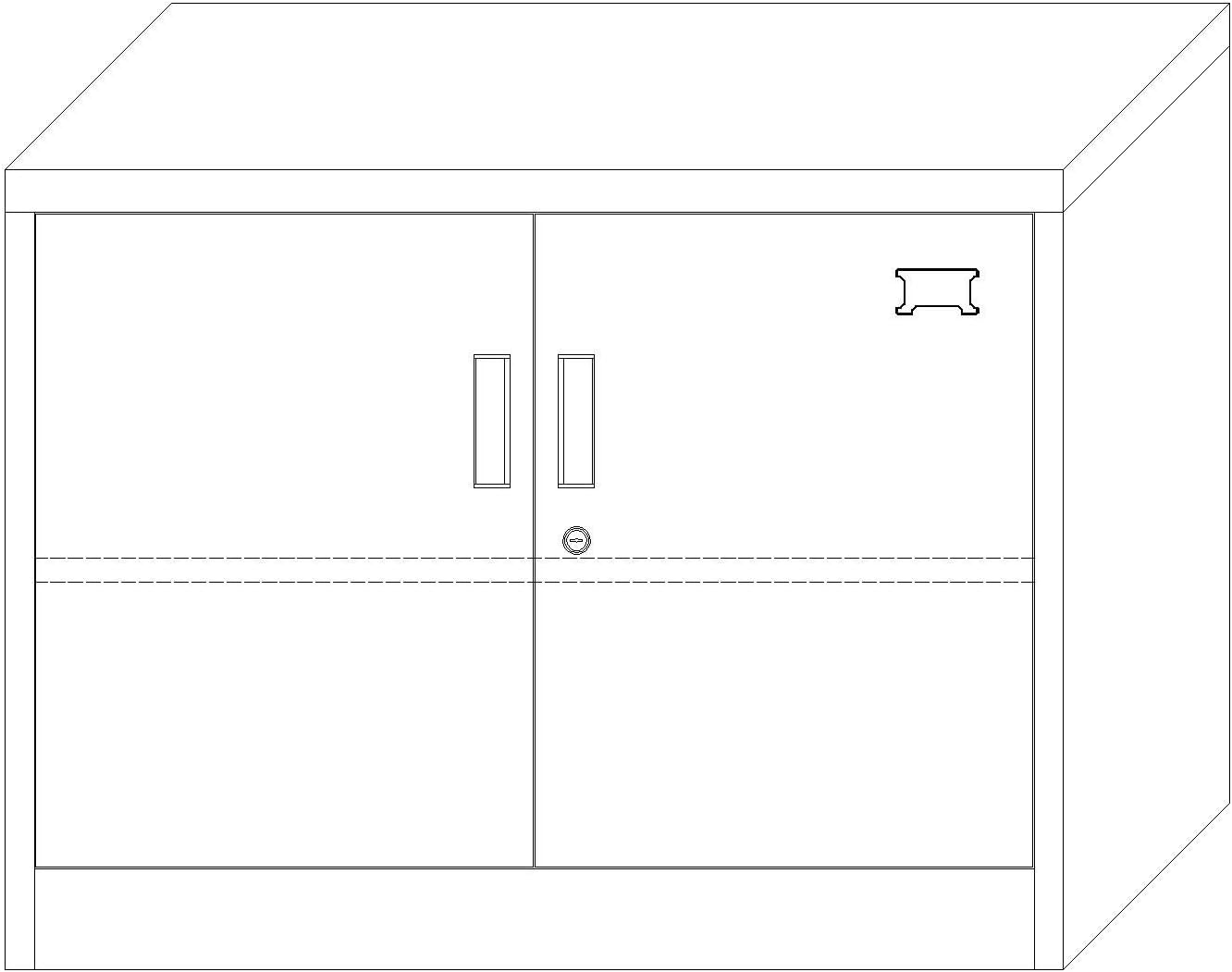 Jet-Line | Büroschrank | Aktenschrank |Saratow | 2-Farbig | Werkzeugschrank |Lager | Büro | Werkstatt |Schrank | Masse: 90 x 68 x 40 cm | Mehrzweckschrank | Abschließbar |Aufbewahrungsschrank BY0274520