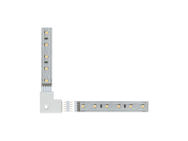 Paulmann Eckverbinder MaxLED flach, 4 Stück Verbindungsstücke zur Eckmontage (flach)