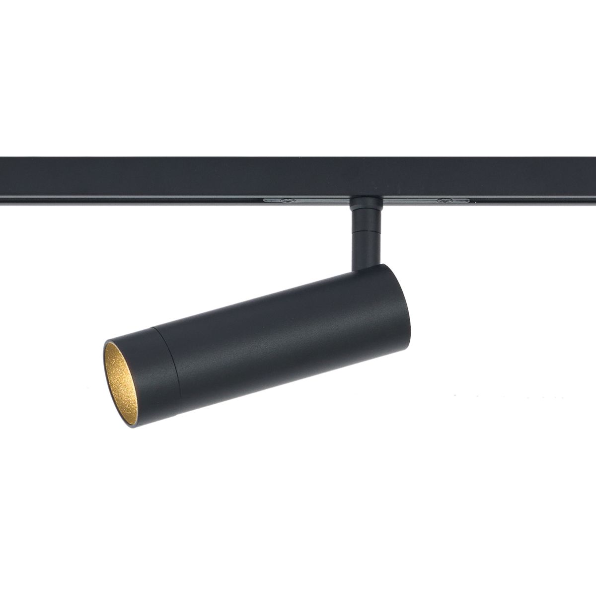 Moderne spot zwart voor railsysteem 1-fase GU10 35mm - Slimline Uzzy