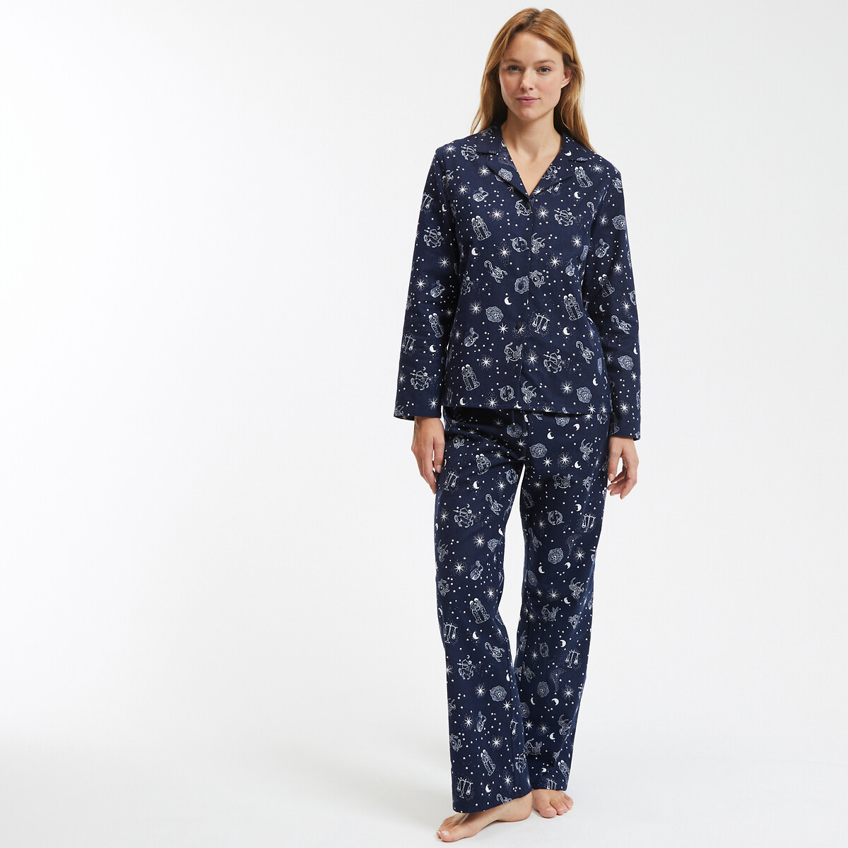 SO'HOME<br>Pijama de algodão com estampa astral