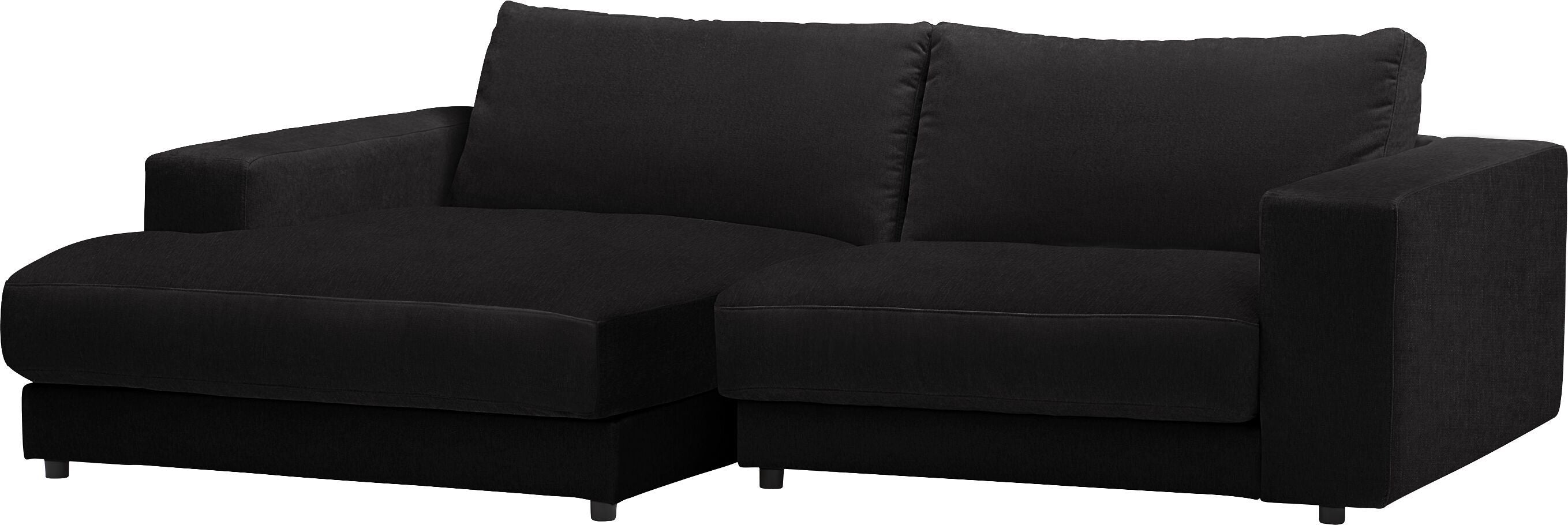 HARRISON Ecksofa - Schwarz / B: 250.0 cm x T: 170.0 cm x H: 85.0 cm