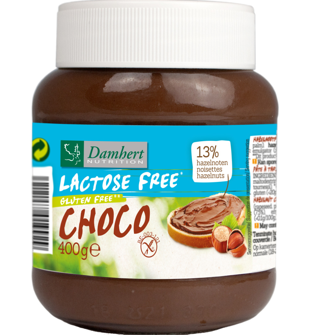 Damhert Chocopasta Lactosevrij (400 gr)