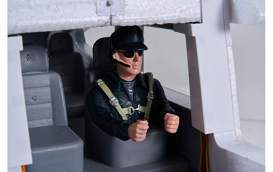 Motorflugzeug Cessna 182 1500 mm Rot, PNP<br>Wendiges Scale STOL Flugmodell