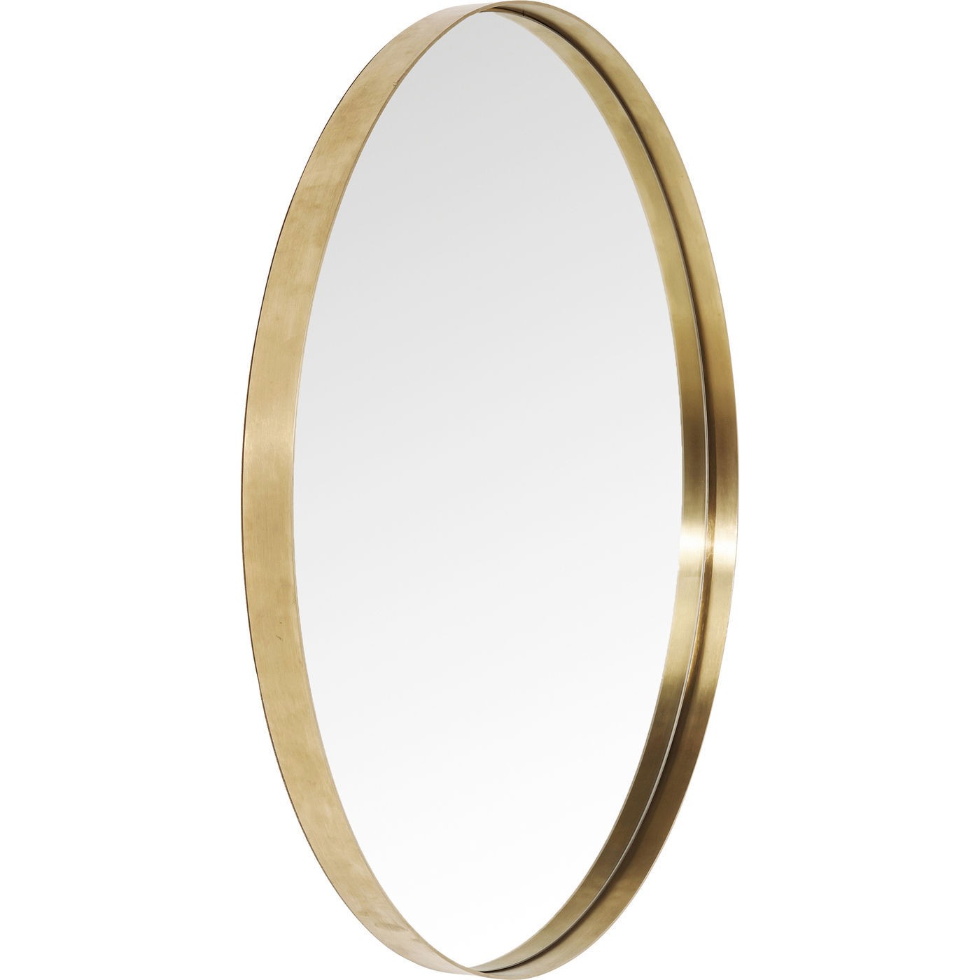 Kare Design Curve Spiegel Rond - Ã100cm - Messing