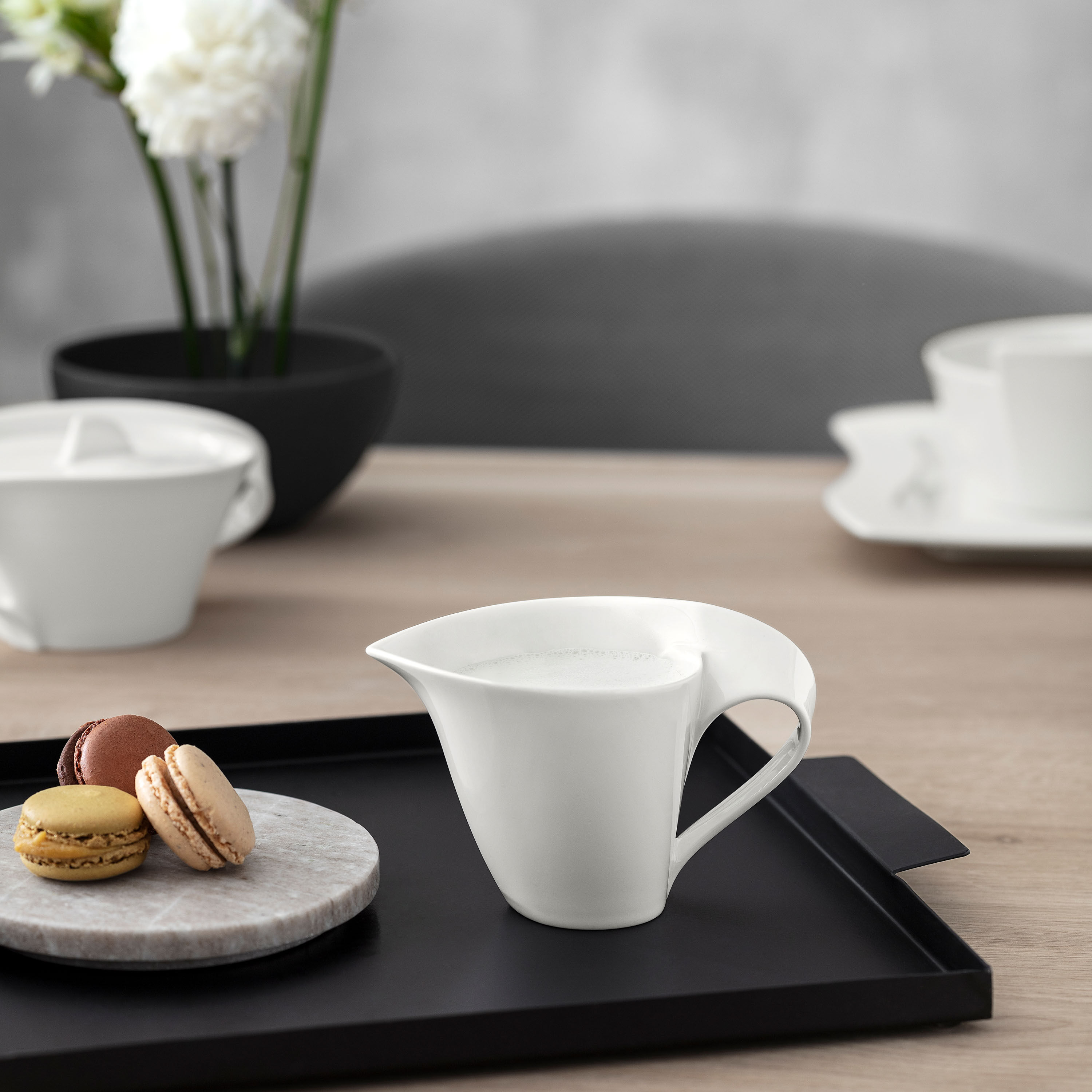 NewWave Creamer White, 3.8 oz, Premium Porcelain