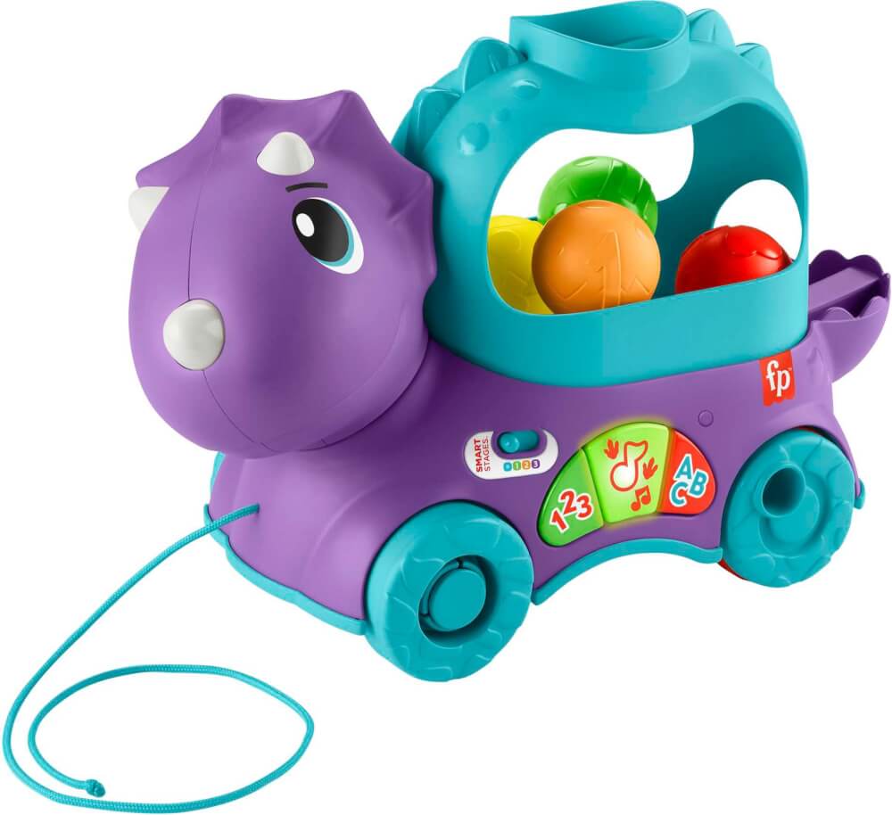 Mattel HNR54 Fisher-Price Bällespaß Nachzieh-Dino (D)