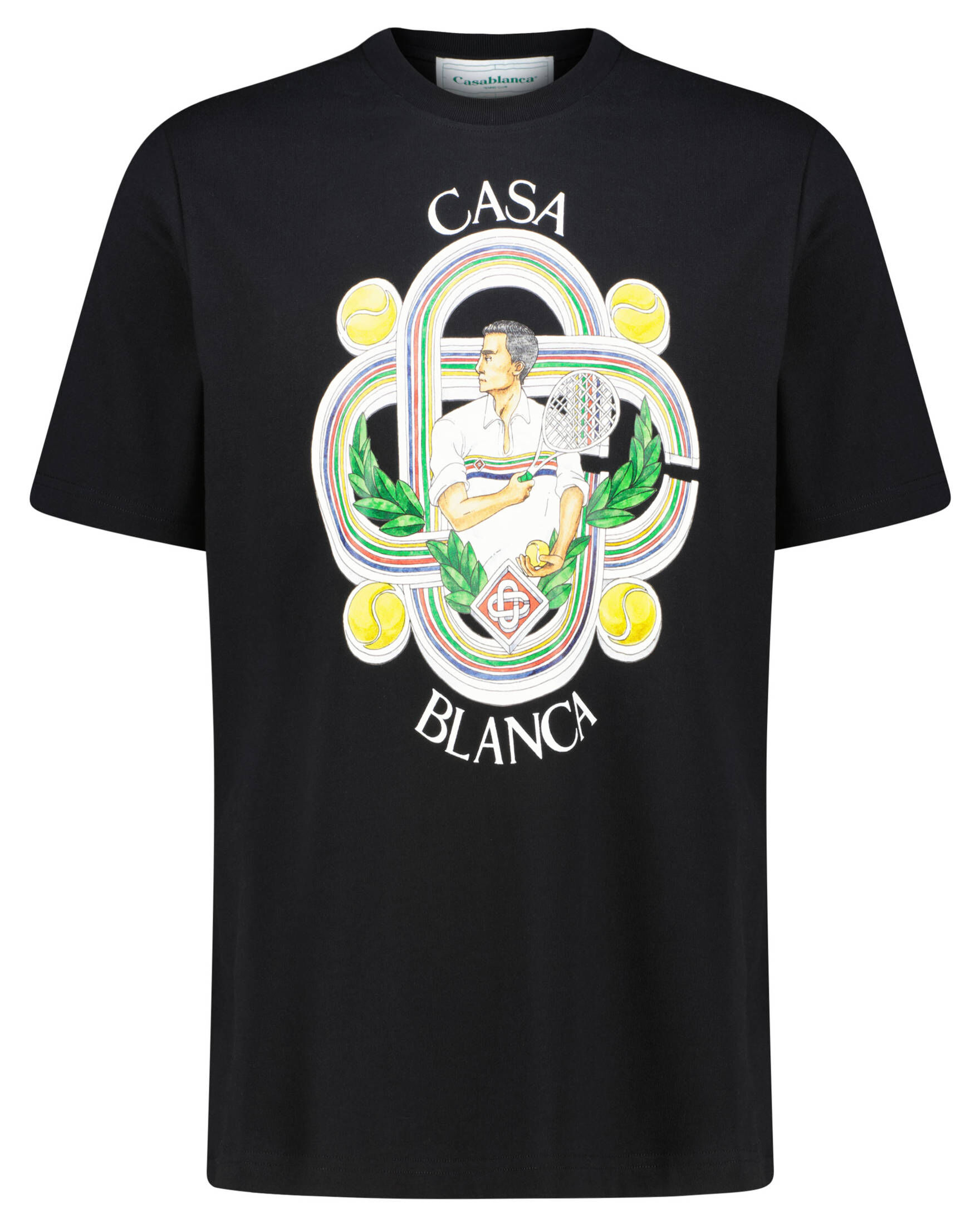 Casablanca| Herren T-Shirt LE JOUEUR aus Bio-Baumwolle Regular Fit