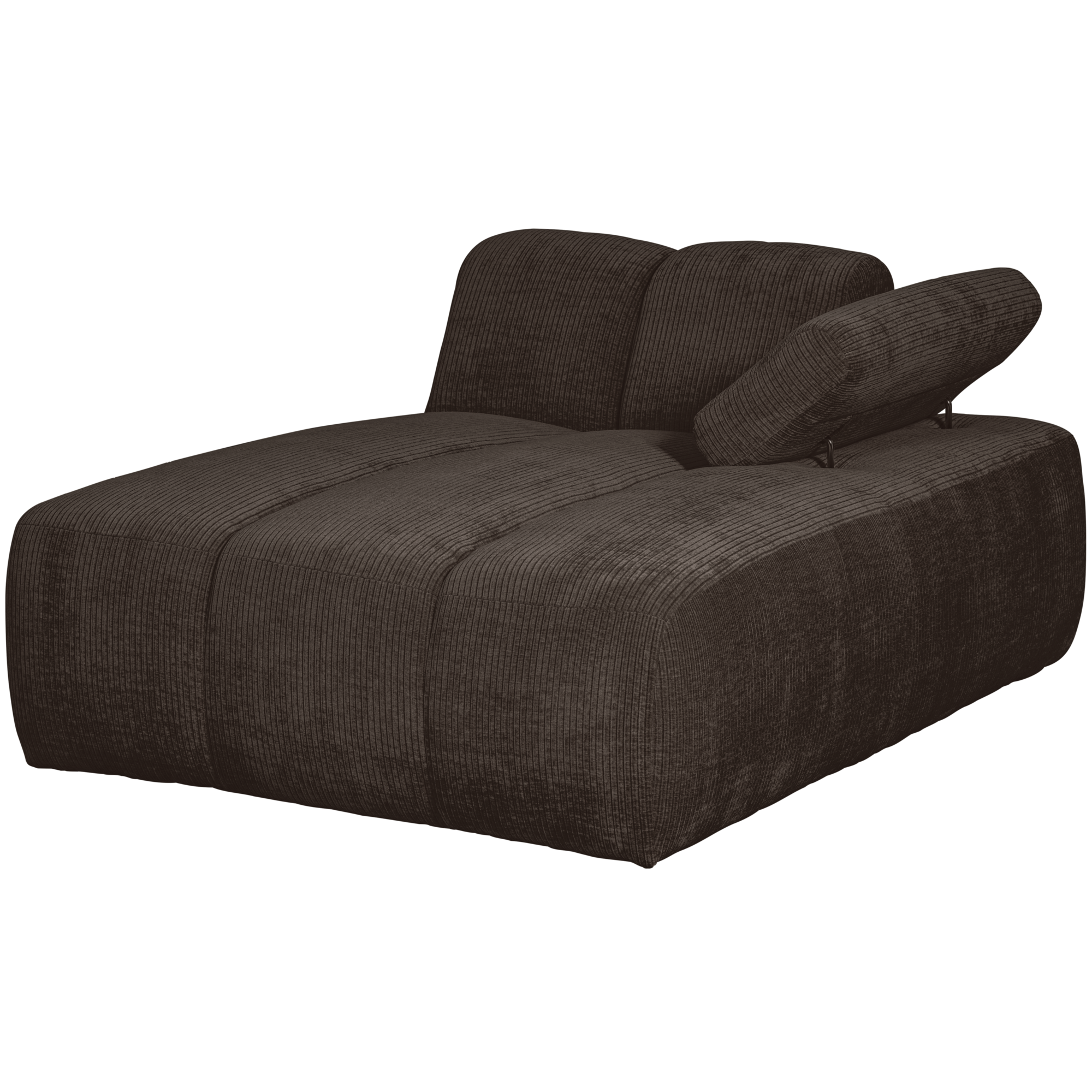 Chaise Longue Mojo Element Mojo Chaise Longue Element Rechts - Geweven Ribstof - Bruin