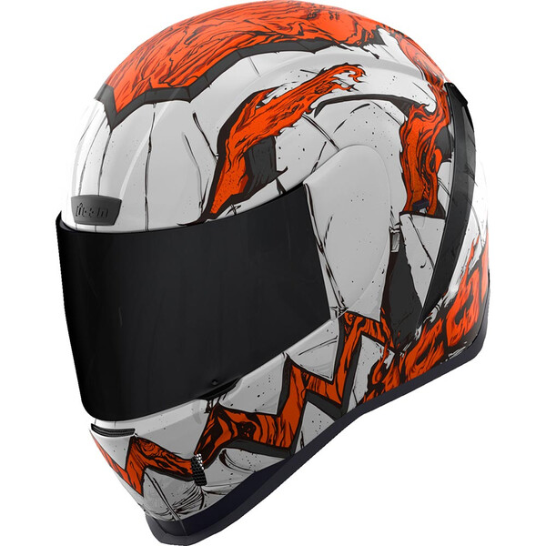 Icon - Casque Airform Trick or Street 3™ Blanc / Orange