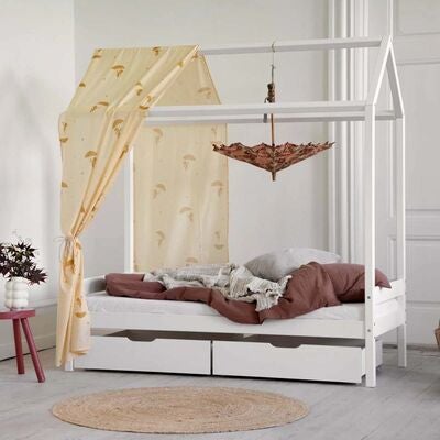 Hoppekids Ole Lukoie Sengegardin 70x160, Gul
