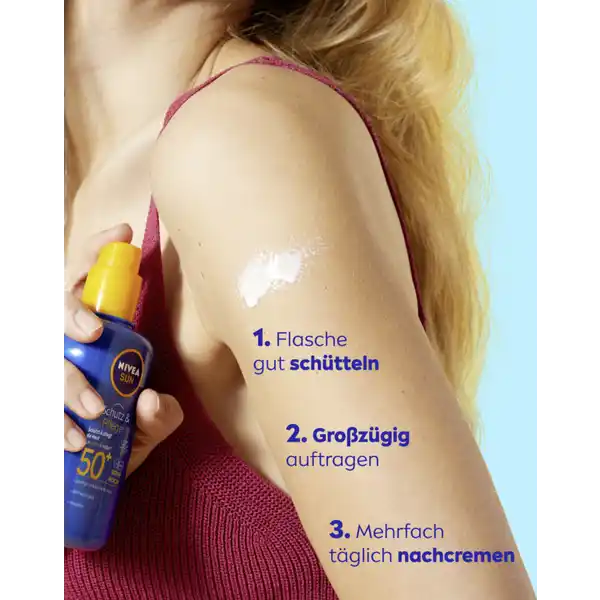 Schutz & Pflege Sonnenspray LSF 50+