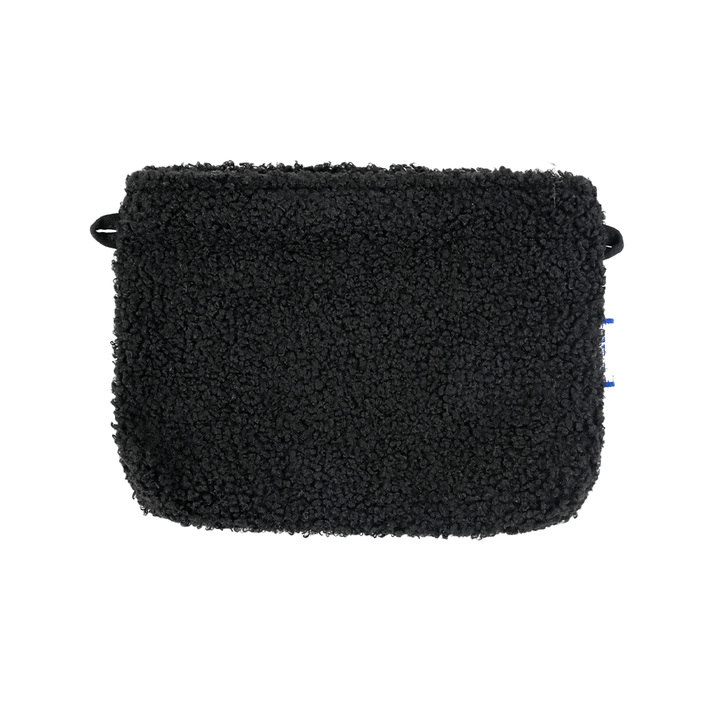 Mini Pochette Tissu Moumoute Noire