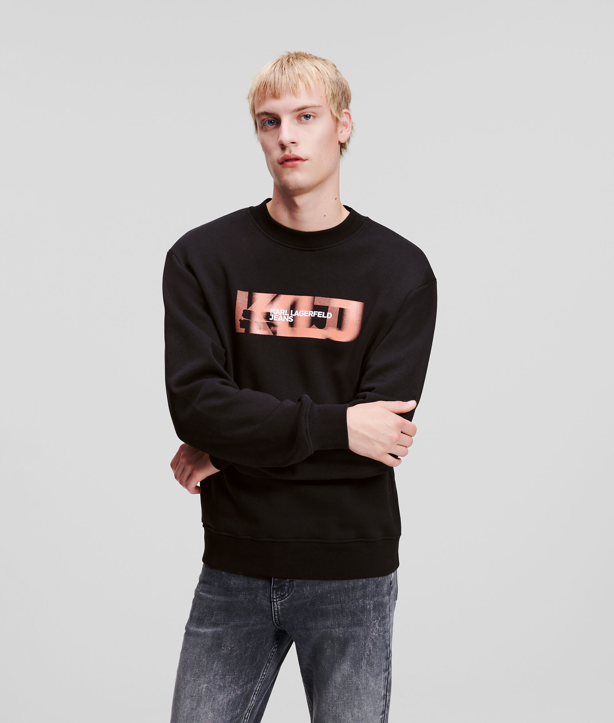 SWEAT-SHIRT À LOGO KLJ FLOUTÉ