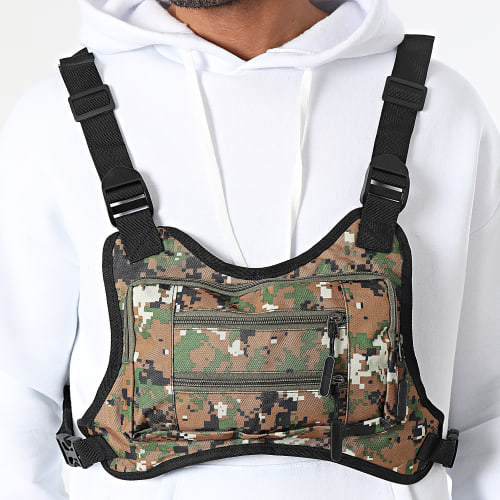 Sac Poitrine Marron Camouflage