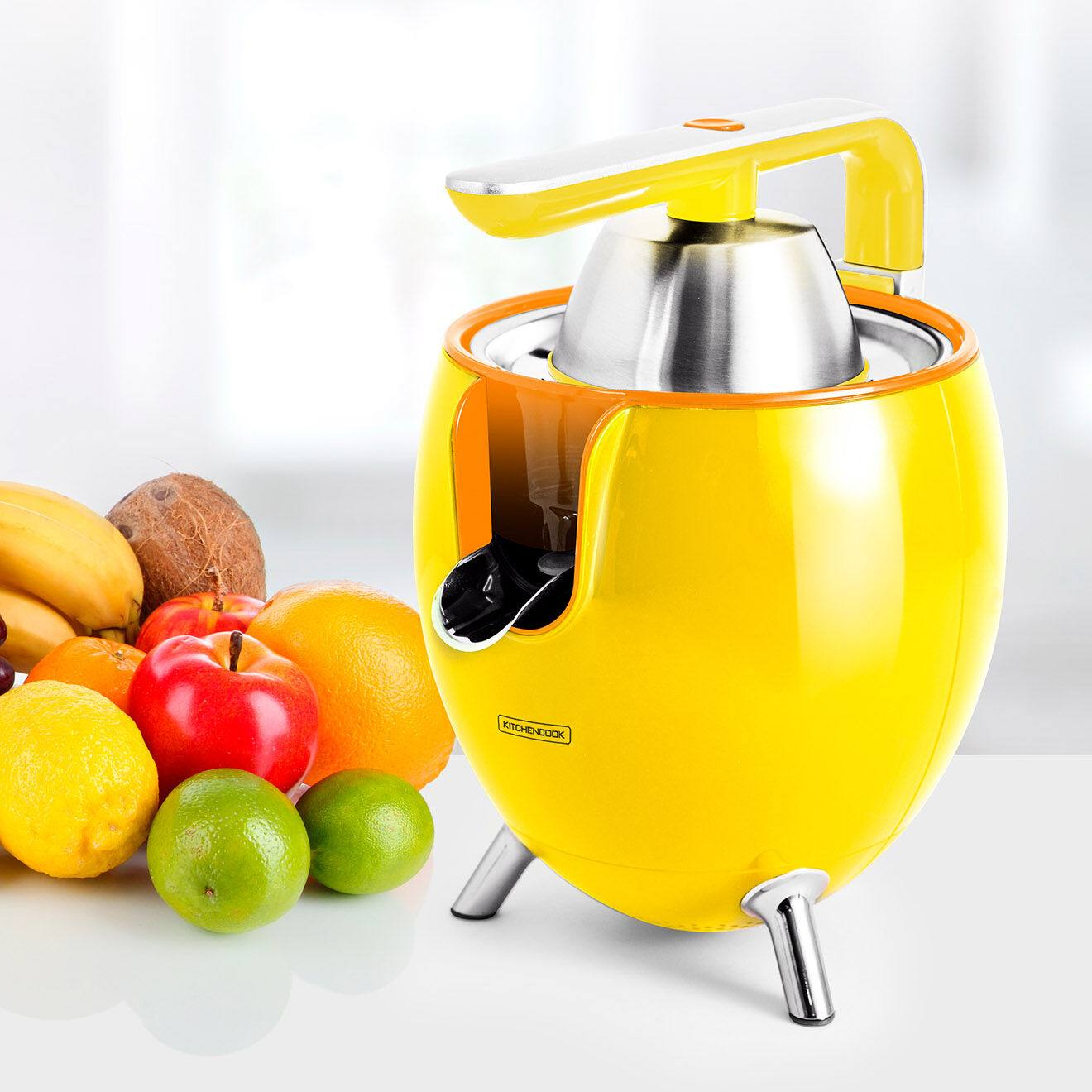 Kitchencook Presse-Agrume électrique jaune - 550 ml