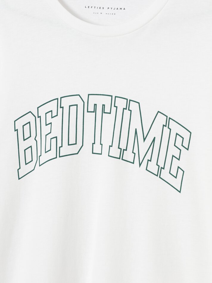 Conjunto de pijama curto - Branco-creme