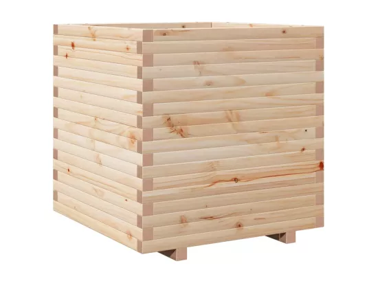 Jardinière bac lit surélevé bois marron 70 x 70 x 72 cm 02_0037837