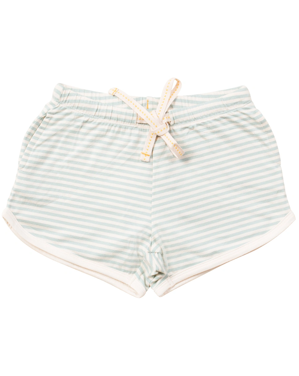 Jersey-Shorts BLUE STRIPES in weiß/blau