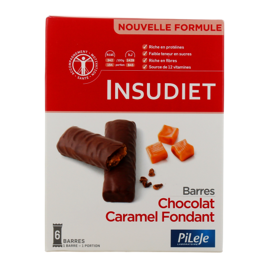 Barres chocolat caramel fondant Insudiet