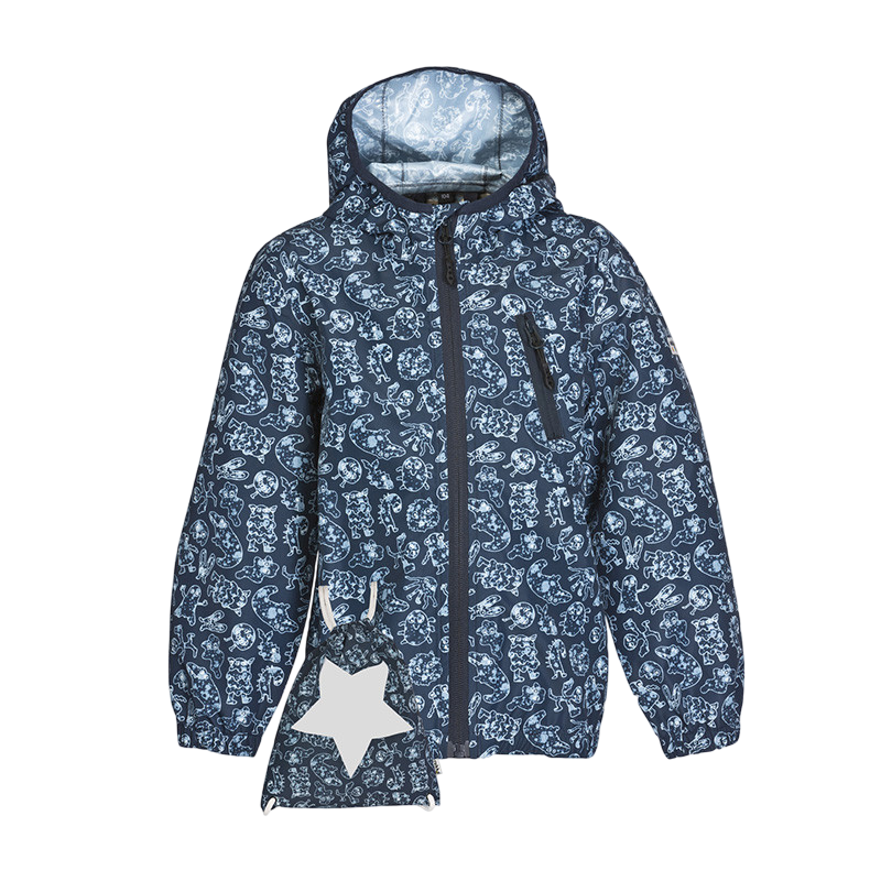 Kinder Travelino Regenjacke blue monster