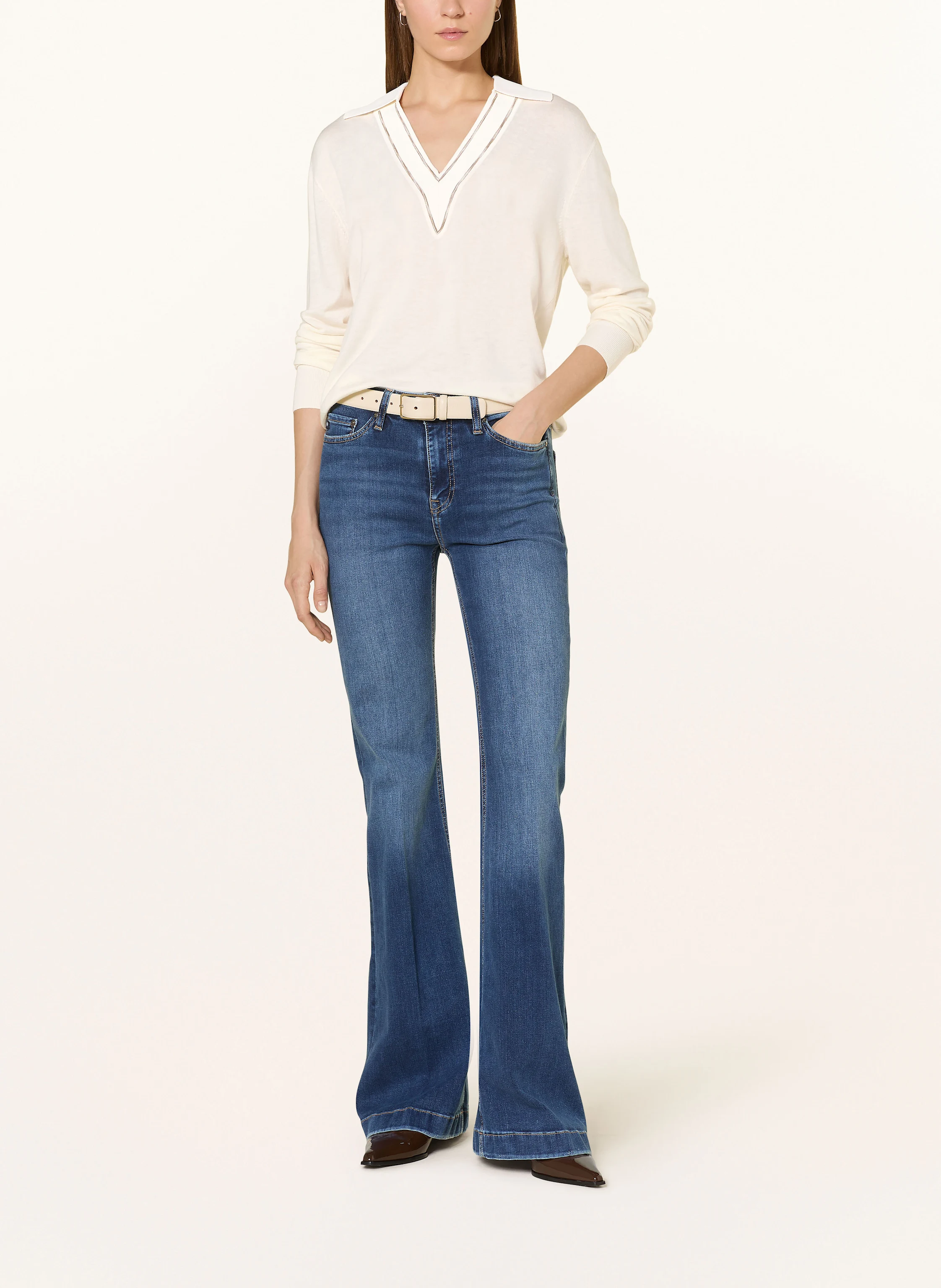 REISS Strick-Poloshirt