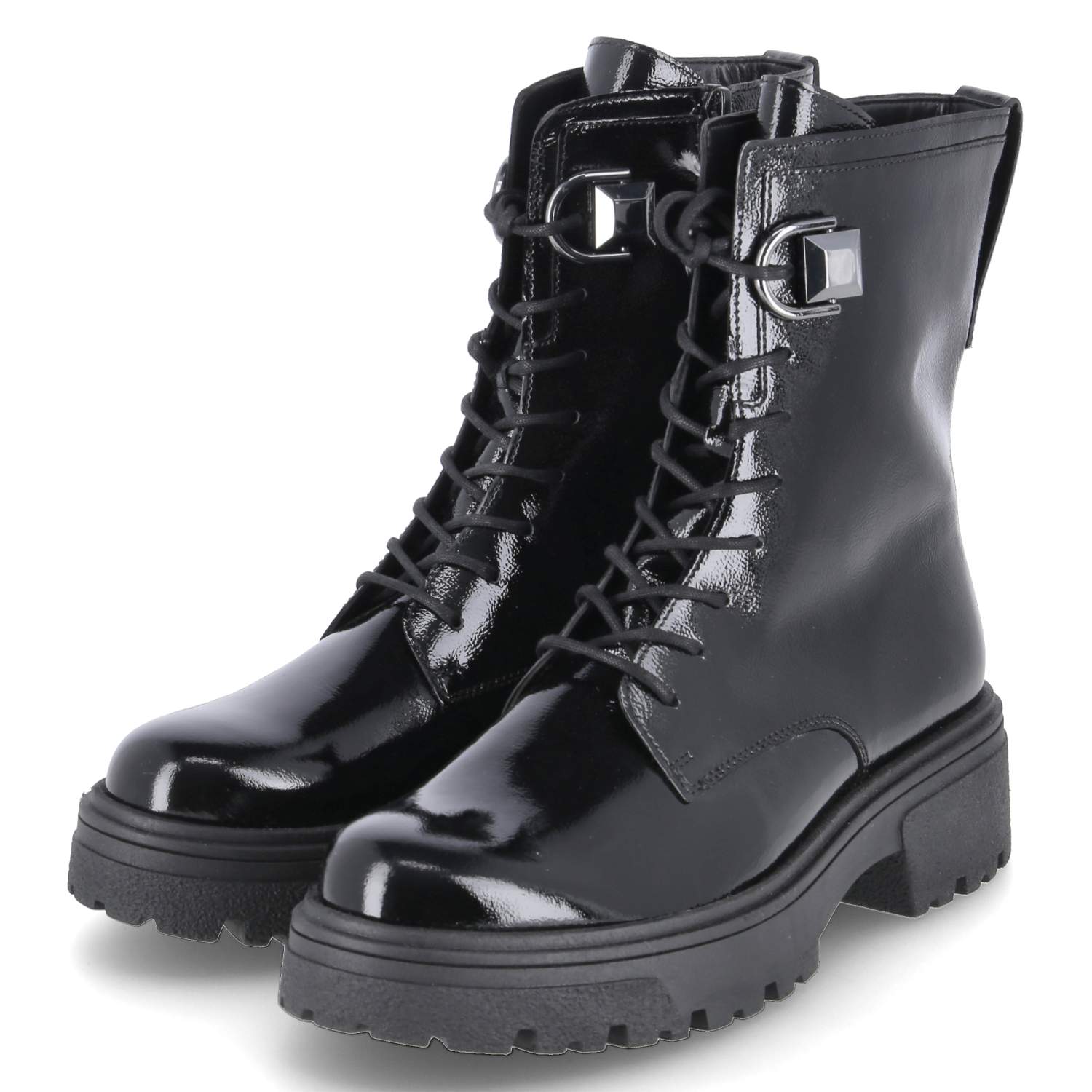 Gabor Combat Boots - schwarz(altsilber)