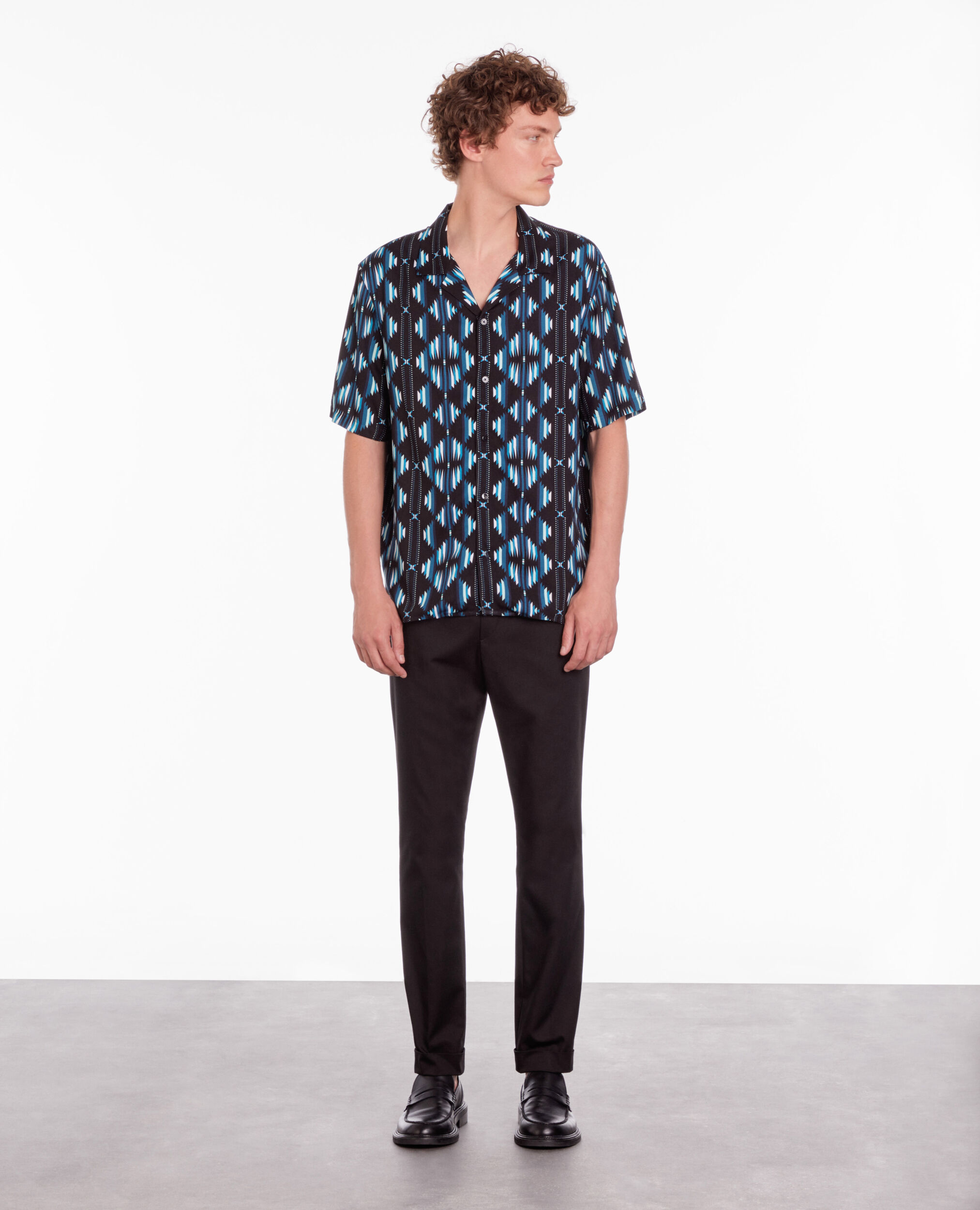 Chemise manches courtes imprimée