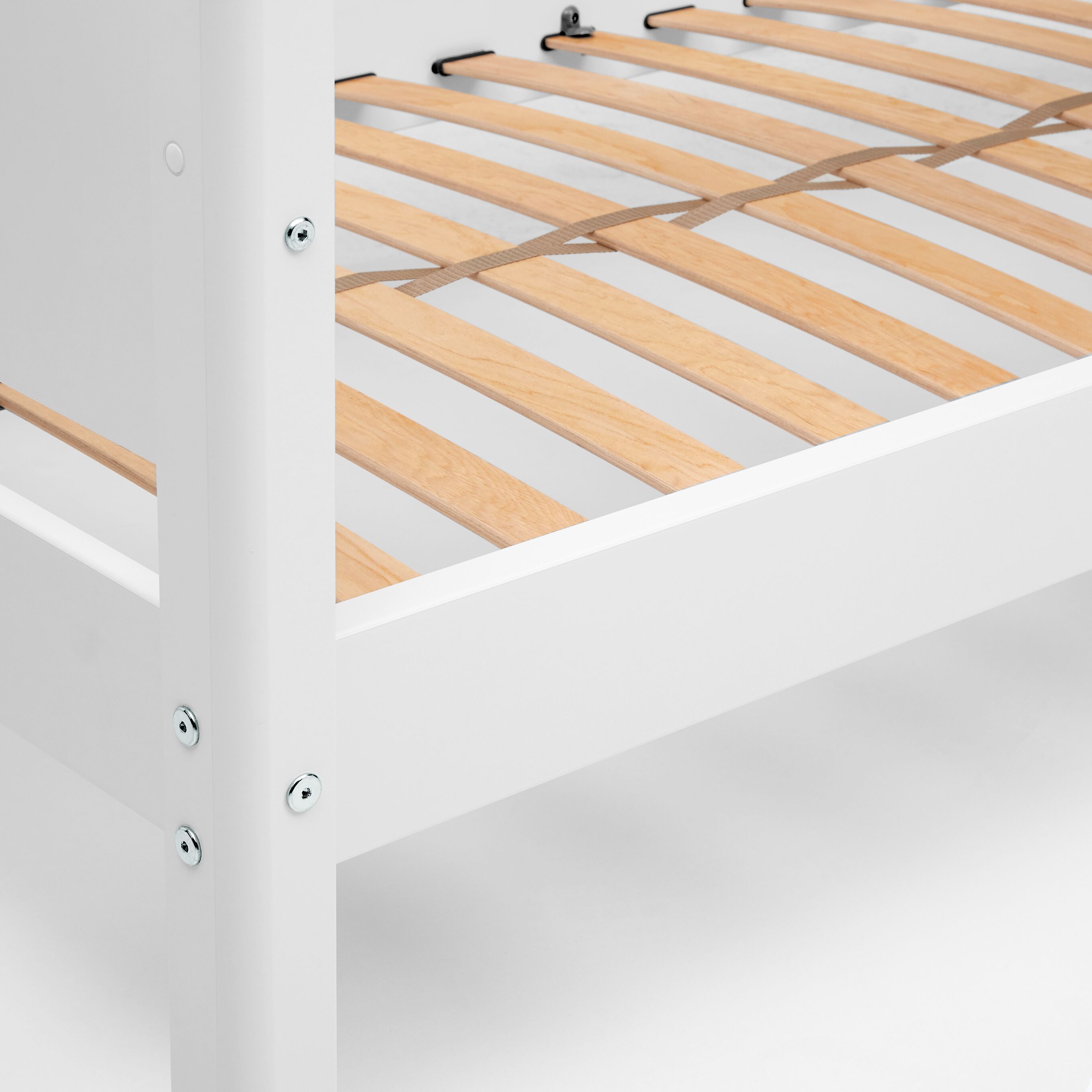 Flexa WHITE Einzelbett - Weiss / B: 100.0 cm x T: 210.0 cm x H: 67.0 cm