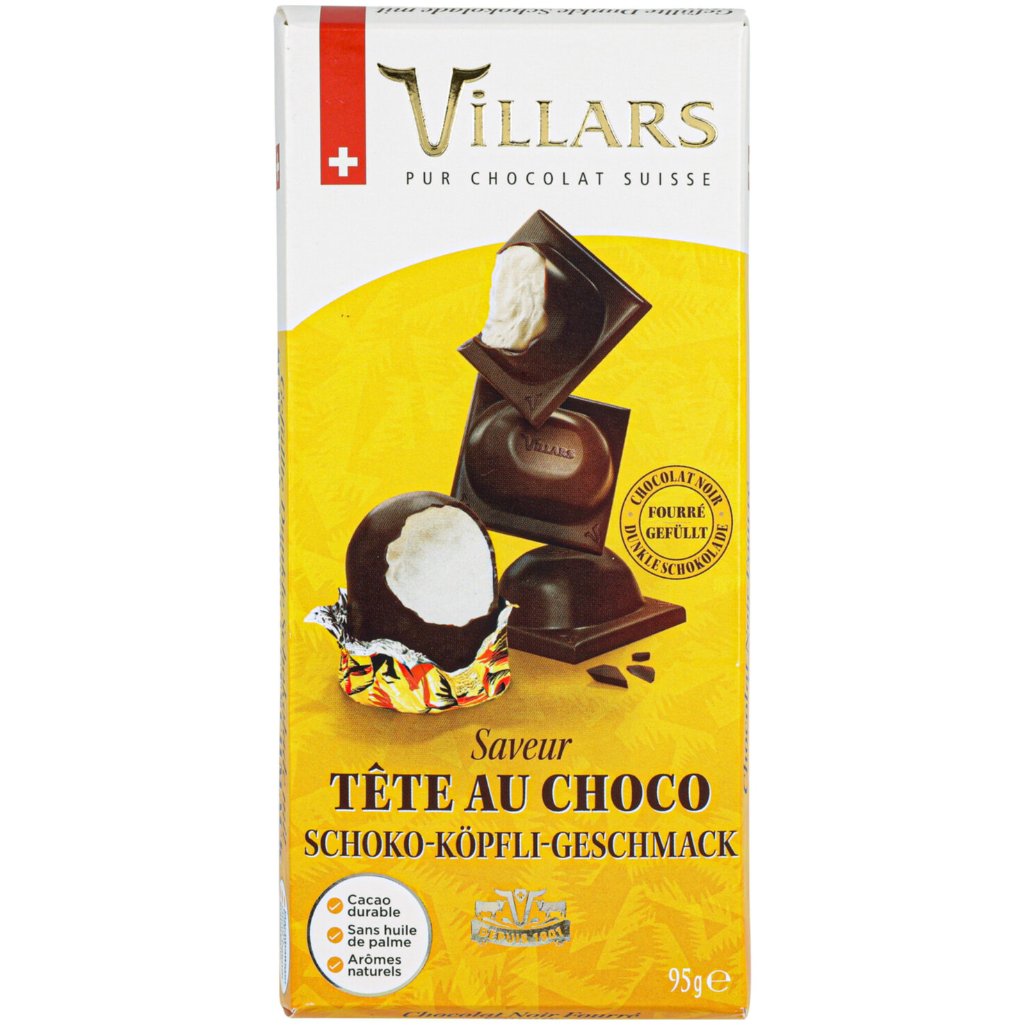 Villars Tafelschokolade Dunkel Schoko-Köpfli