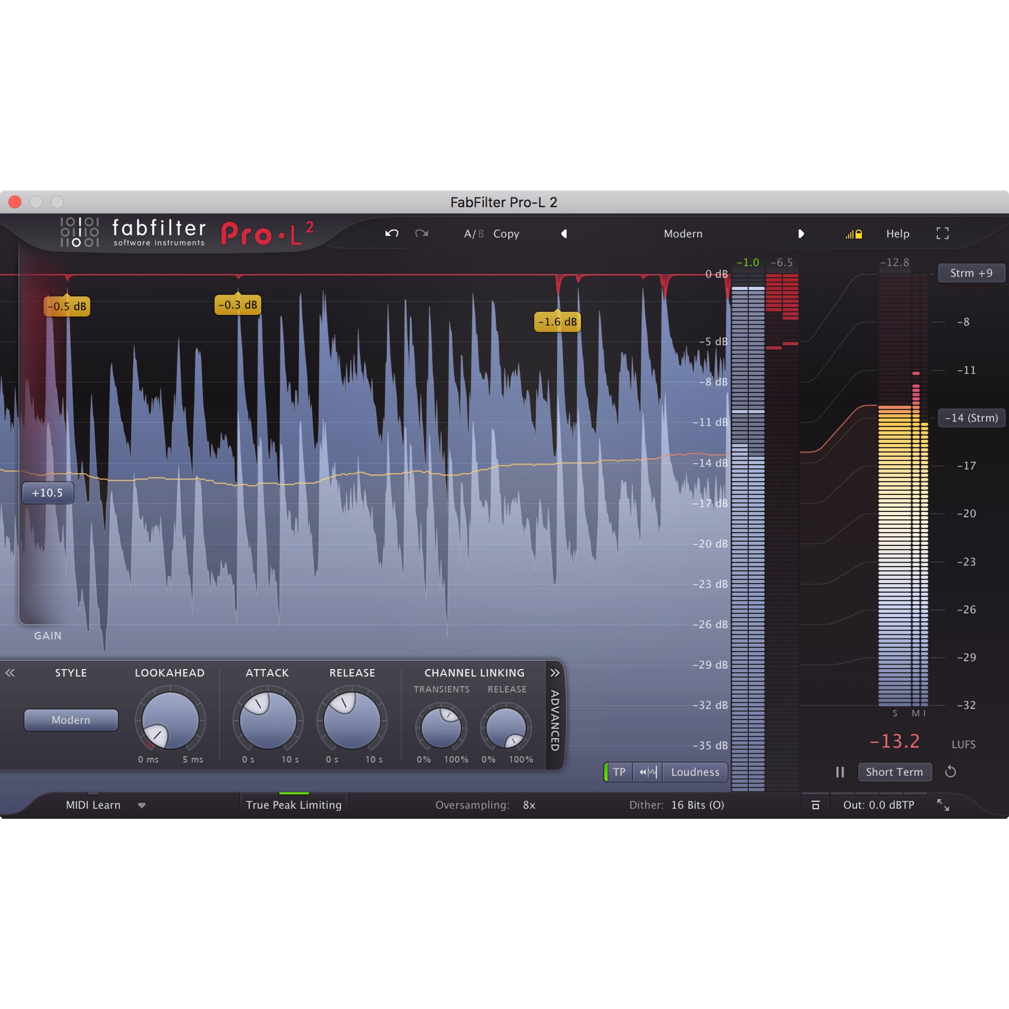 Fabfilter Pro-L 2 virtueel effect (download)