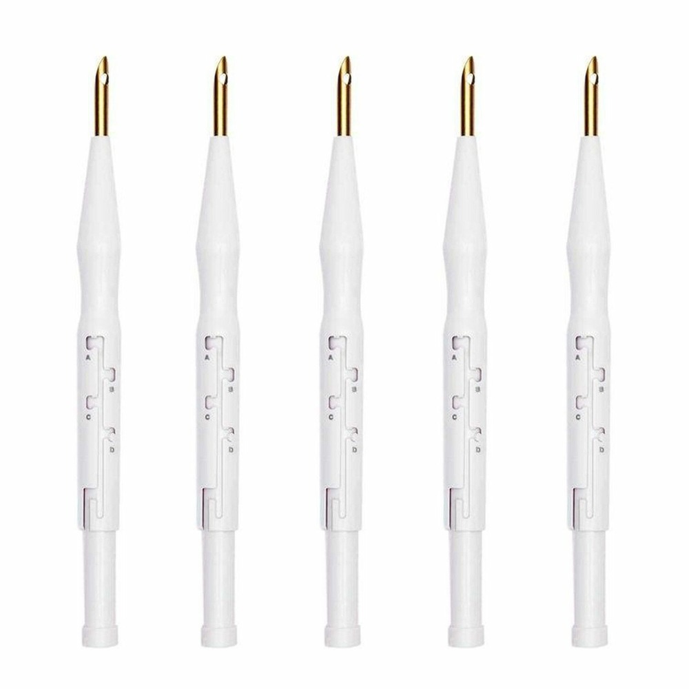 5 aiguilles pour punch needle - 19 cm