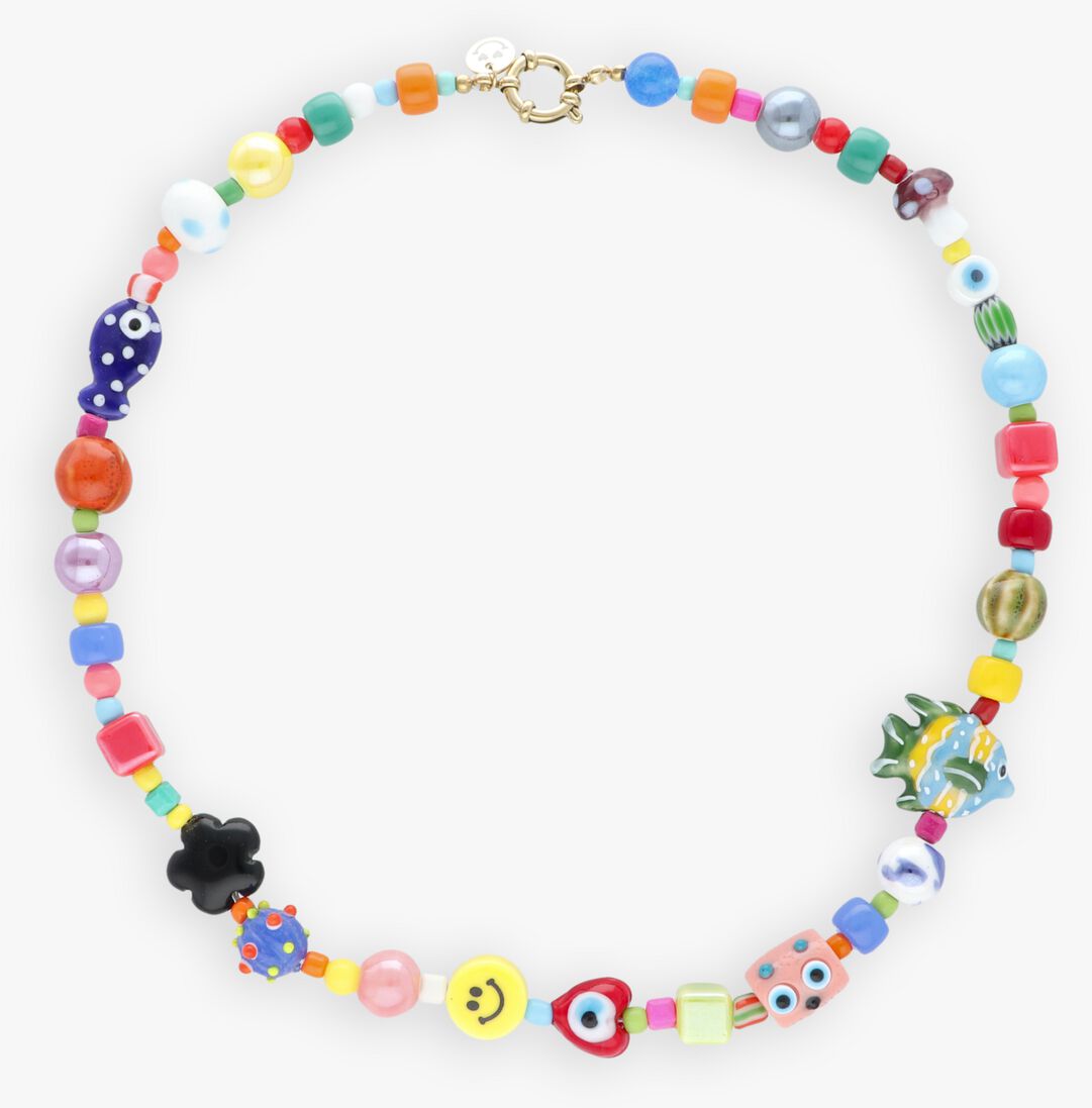 multi bonnie studios kettingen funky bead necklace