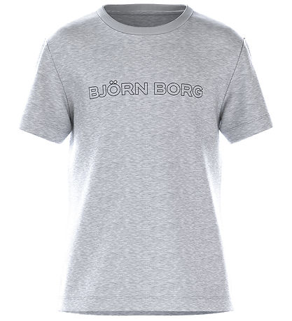 Björn Borg T-Shirt - Schloss Essential - Light Grey Melange