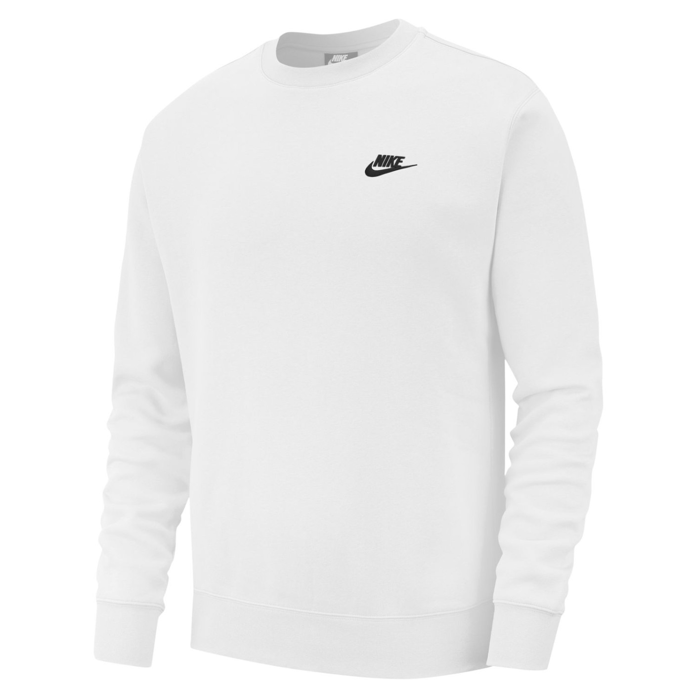 Nike Sportswear Club Fleece Crew Sweater Wit Zwart