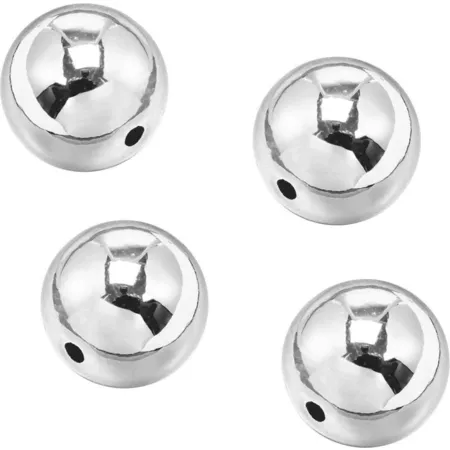 Knorr Prandell Wachsperlen, silber, 12mm, 4 Stück