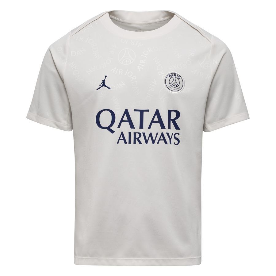 Paris Saint-Germain T-shirt d'Entraînement Dri-FIT Academy Pro Avant-Match 4th Jordan x PSG - Blanc/Bleu