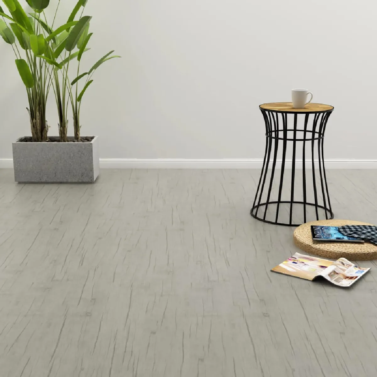 vidaXL Planches Autoadhésives 4,46 m² - Chêne délavé