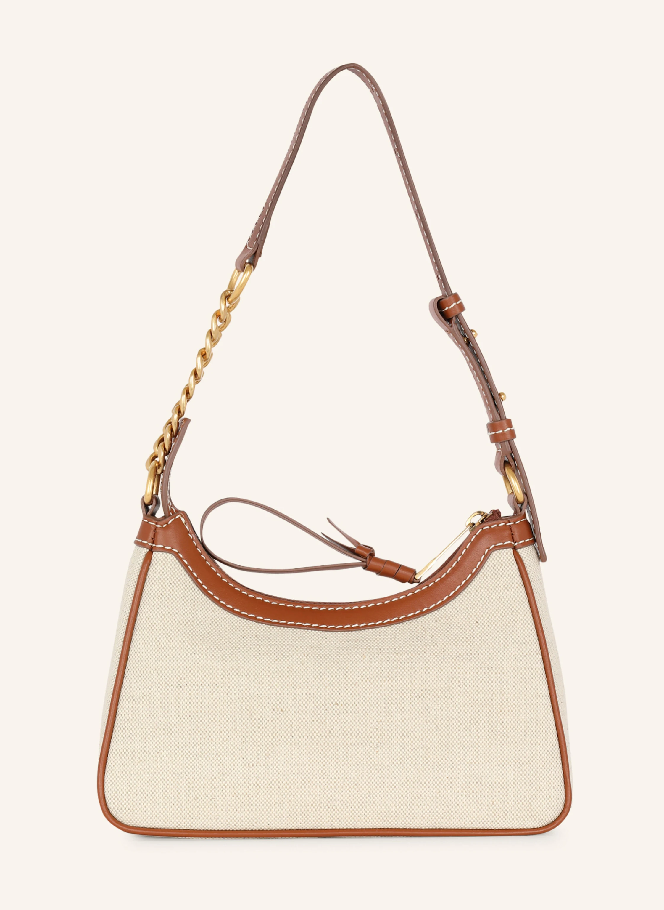 BALMAIN Tasche B-Army aus Canvas mit Ledereinsätzen