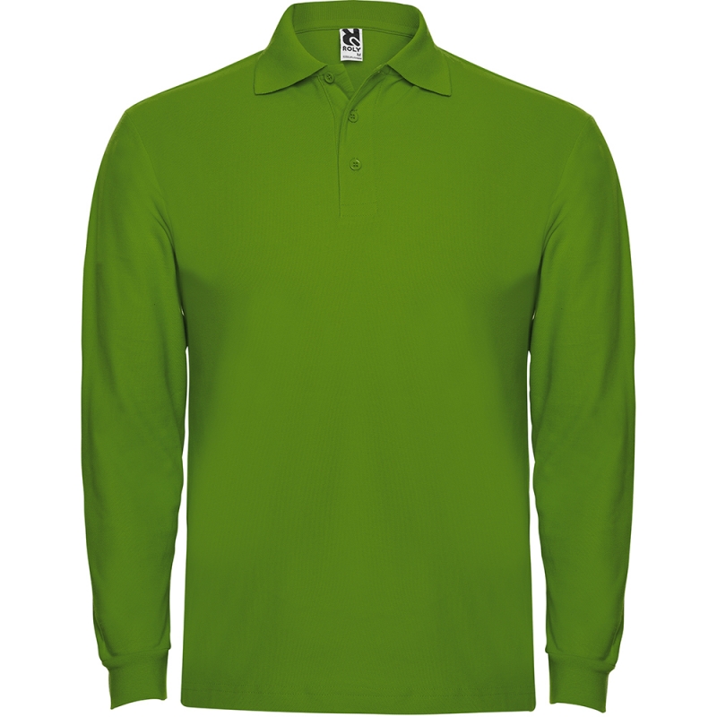 Roly R6635 - ESTRELLA L/S Polo à Manches Longues avec Col et Poignets Côtelés