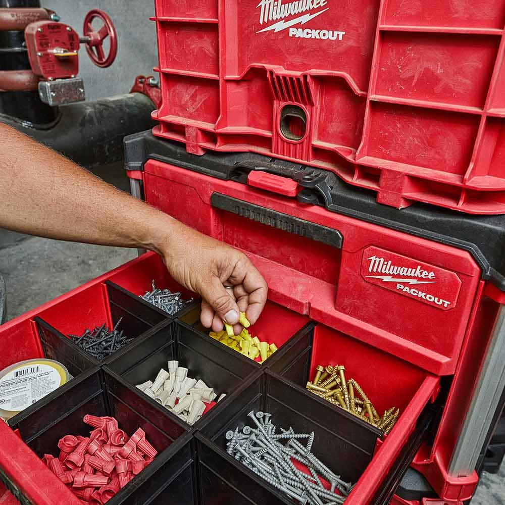 MILWAUKEE Drawer Dividers for PACKOUT™ 2-Drawer Tool Box 48228472